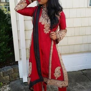 Pakistani Indian straight salwar kameez suit